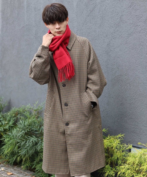 coen by Mr.SZK(コーエンバイミスタースズキ)の「ソフトタッチ アクリルマフラー【coen × Mr.SZK】(マフラー・メンズ・ベージュ/グレー/オレンジ/ワイン・FREE)」の10枚目の写真