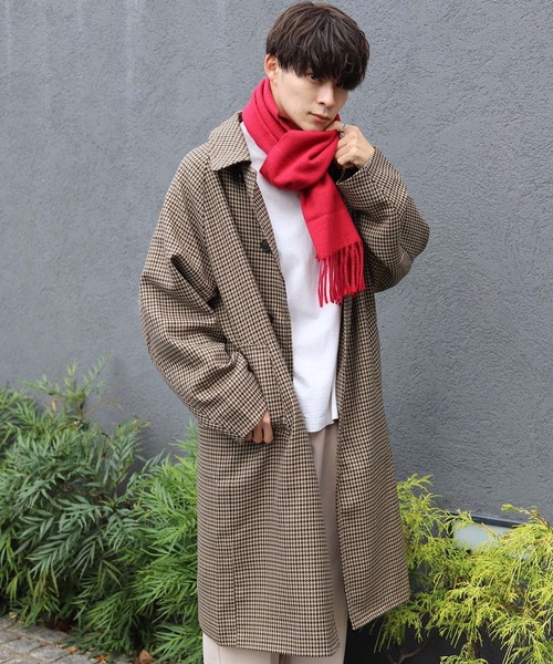 coen by Mr.SZK(コーエンバイミスタースズキ)の「ソフトタッチ アクリルマフラー【coen × Mr.SZK】(マフラー・メンズ・ベージュ/グレー/オレンジ/ワイン・FREE)」の11枚目の写真