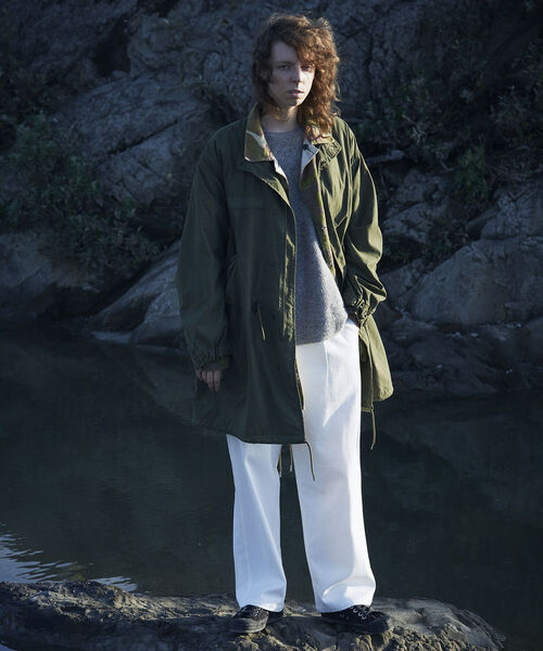 GLOSTER(グロスター)の「【GLOSTER/グロスター】ユーロミリタリー タックワイドパンツ(その他パンツ・メンズ・ホワイト/ネイビー・SMALL/MEDIUM/LARGE)」の3枚目の写真