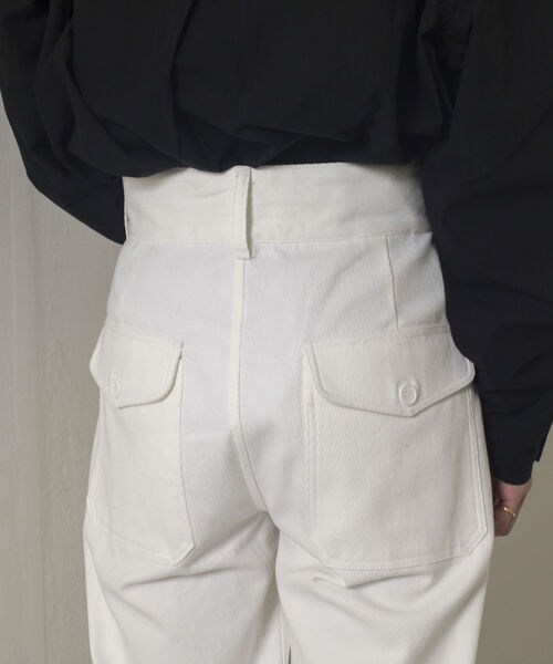 GLOSTER(グロスター)の「【GLOSTER/グロスター】ユーロミリタリー タックワイドパンツ(その他パンツ・メンズ・ホワイト/ネイビー・SMALL/MEDIUM/LARGE)」の7枚目の写真