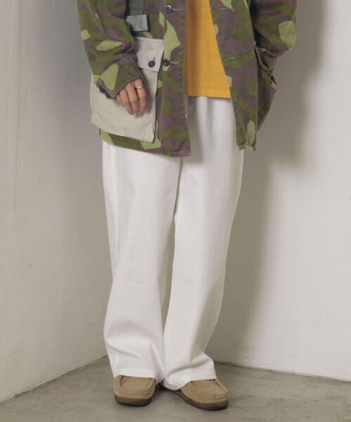 GLOSTER(グロスター)の「【GLOSTER/グロスター】ユーロミリタリー タックワイドパンツ(その他パンツ・メンズ・ホワイト/ネイビー・SMALL/MEDIUM/LARGE)」の13枚目の写真