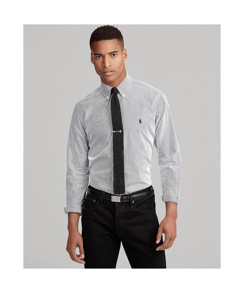 POLO RALPH LAUREN(ポロ ラルフ ローレン)の「※クラシック フィット ストライプドシャツ(シャツ/ブラウス・メンズ・ブラック系1・L/S/XS/M)」の1枚目の写真