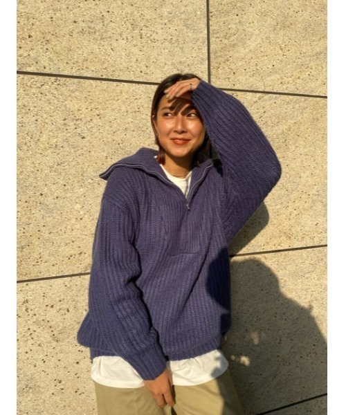 RODEO CROWNS WIDE BOWL（ロデオクラウンズワイドボウル）の「セーラーカラーニットトップス（ニット/セーター・レディース・アイボリー/ネイビー/ブラウン・FREE）」の11枚目の写真