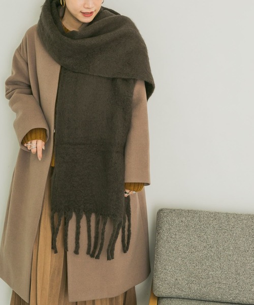 URBAN RESEARCH(アーバンリサーチ)の「チャンキーストール(ストール/ショール・レディース・チャコールグレー/ライトグレー/ベージュ/ピンク・FREE)」の7枚目の写真