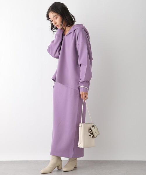 LEPSIM（レプシィム）の「カットナロースカート　228705（スカート・レディース・ブラック/ライトパープル/グレイッシュベージュ・FREE）」の6枚目の写真