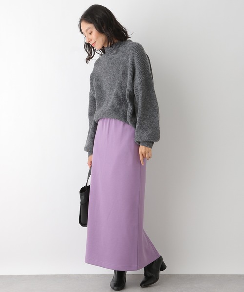 LEPSIM（レプシィム）の「カットナロースカート　228705（スカート・レディース・ブラック/ライトパープル/グレイッシュベージュ・FREE）」の15枚目の写真