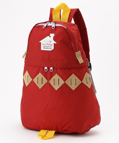 FREAK'S STORE（フリークスストア）の「FREDRIK PACKERS/フレドリックパッカーズ KIDS ARGYLE BACK PACK/キッズアーガイルバックパック（バックパック/リュック・キッズ・パープル/レッド/イエロー/ブルー/オリーブ・ONE SIZE）」の5枚目の写真