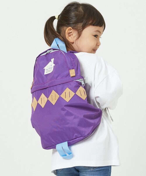 FREAK'S STORE（フリークスストア）の「FREDRIK PACKERS/フレドリックパッカーズ KIDS ARGYLE BACK PACK/キッズアーガイルバックパック（バックパック/リュック・キッズ・パープル/レッド/イエロー/ブルー/オリーブ・ONE SIZE）」の9枚目の写真