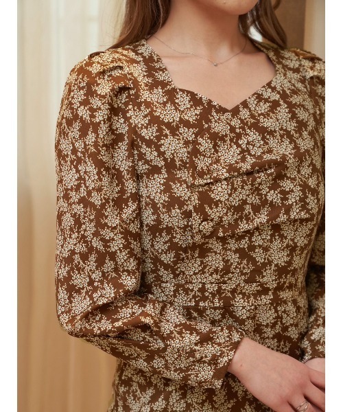 クラシカルフラワーワンピース（ワンピース）｜Darich（ダーリッチ）の