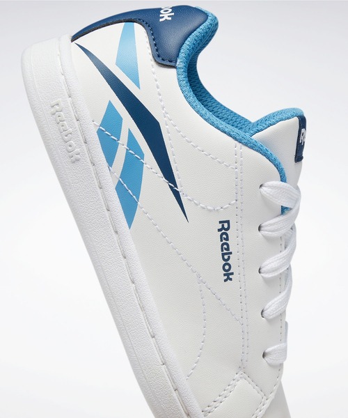 Reebok（リーボック）の「ロイヤル / ROYAL COMPLETE CLN 2.0 （スニーカー・キッズ・ネイビー/グレー系その他/ホワイト×ブルー・17.0cm/18.0cm/19.0cm/20.0cm/21.0cm/22.0cm/22.5cm/23.0cm/23.5cm/24.0cm/24.5cm/25.0cm/21.5cm/19.5cm/18.5cm/17.5cm/20.5cm）」の12枚目の写真