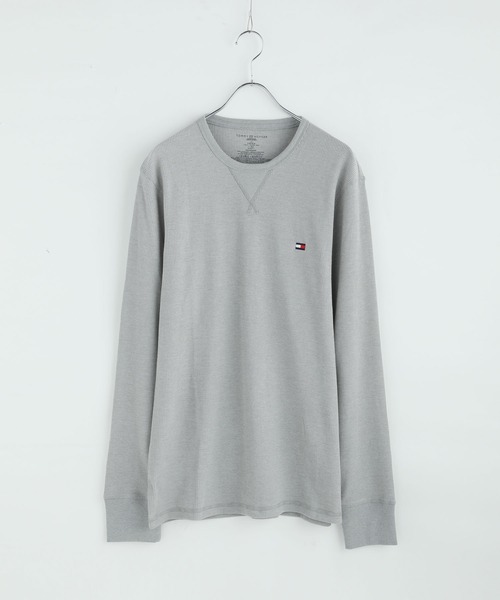 TOMMY HILFIGER(トミーヒルフィガー)の「TOMMY HILFIGER トミー ヒルフィガー /胸ワンポイント ステッチ ワッフルクルーネック長袖Tシャツ(Tシャツ/カットソー・メンズ・ホワイト/ブラック/ヘザーグレー/オートミール/ダークネイビー・S/M/L/XL)」の14枚目の写真