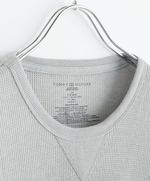 TOMMY HILFIGER(トミーヒルフィガー)の「TOMMY HILFIGER トミー ヒルフィガー /胸ワンポイント ステッチ ワッフルクルーネック長袖Tシャツ(Tシャツ/カットソー・メンズ・ホワイト/ブラック/ヘザーグレー/オートミール/ダークネイビー・S/M/L/XL)」の20枚目の写真