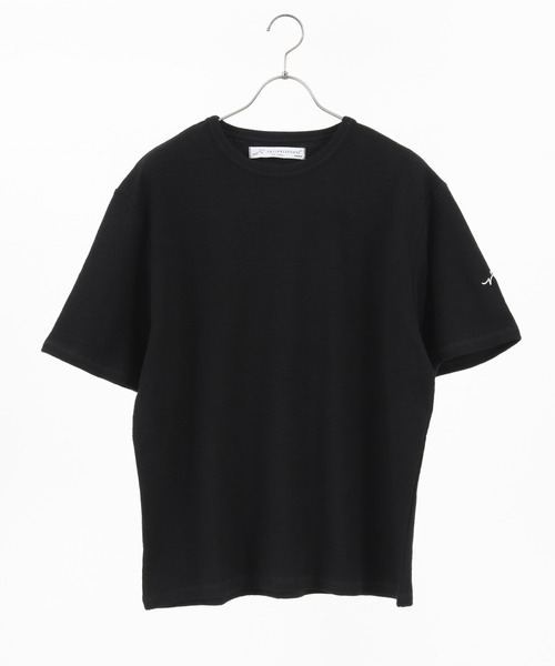 CALL&RESPONSE(コールアンドレスポンス)の「mt7575-メランジ-クルーネック半袖プルオーバー(Tシャツ/カットソー・メンズ・カーキ/ブラック/ベージュ/ホワイト/ピンク・1/5/2/4)」の4枚目の写真