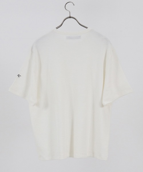 CALL&RESPONSE(コールアンドレスポンス)の「mt7575-メランジ-クルーネック半袖プルオーバー(Tシャツ/カットソー・メンズ・カーキ/ブラック/ベージュ/ホワイト/ピンク・1/5/2/4)」の16枚目の写真