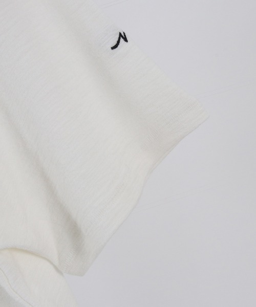 CALL&RESPONSE(コールアンドレスポンス)の「mt7575-メランジ-クルーネック半袖プルオーバー(Tシャツ/カットソー・メンズ・カーキ/ブラック/ベージュ/ホワイト/ピンク・1/5/2/4)」の9枚目の写真