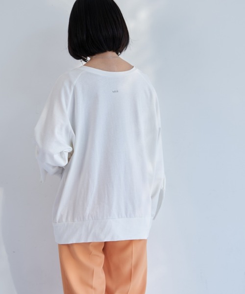 VANNIE U(ヴァニーユー)の「バックケープロンT/2WAY着用可能(Tシャツ/カットソー・レディース・ホワイト/ブルー・FREE)」の22枚目の写真