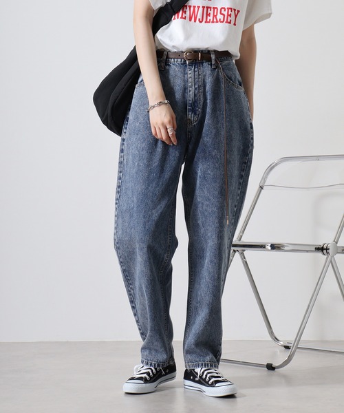 SUGGESTION（サジェッション）の「SUGGESTION ケミカルウォッシュバギーパンツ（その他パンツ・メンズ・ブラック/サックスブルー・M/L）」の19枚目の写真