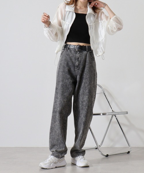 SUGGESTION（サジェッション）の「SUGGESTION ケミカルウォッシュバギーパンツ（その他パンツ・メンズ・ブラック/サックスブルー・M/L）」の12枚目の写真