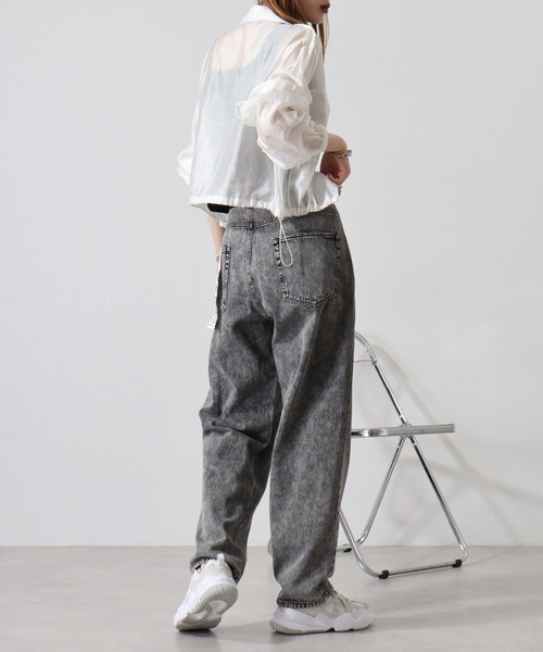 SUGGESTION（サジェッション）の「SUGGESTION ケミカルウォッシュバギーパンツ（その他パンツ・メンズ・ブラック/サックスブルー・M/L）」の13枚目の写真