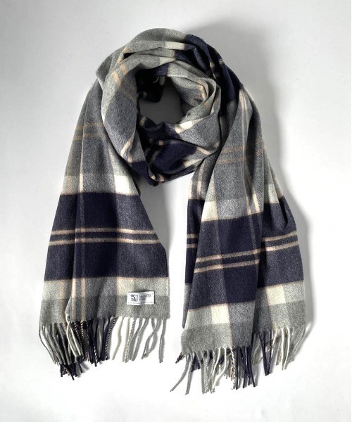 johnstons of elgin 100%カシミヤマフラー Johnstons of Elgin