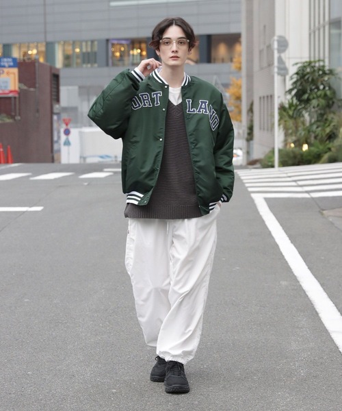 RAGEBLUE（レイジブルー）の「ナイロンカレッジ/ビッグスタジャン