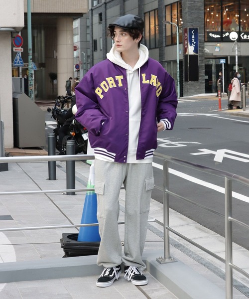 RAGEBLUE（レイジブルー）の「ナイロンカレッジ/ビッグスタジャン