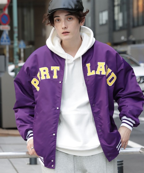 RAGEBLUE（レイジブルー）の「ナイロンカレッジ/ビッグスタジャン