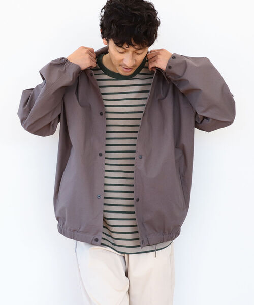 B:MING by BEAMS（ビーミングバイビームス）の「B:MING by BEAMS / リップストップ コーチジャケット（ブルゾン・メンズ・ブラウン系その他4/ブラック/グリーン系その他・LARGE/MEDIUM/SMALL/X-LARGE）」の3枚目の写真