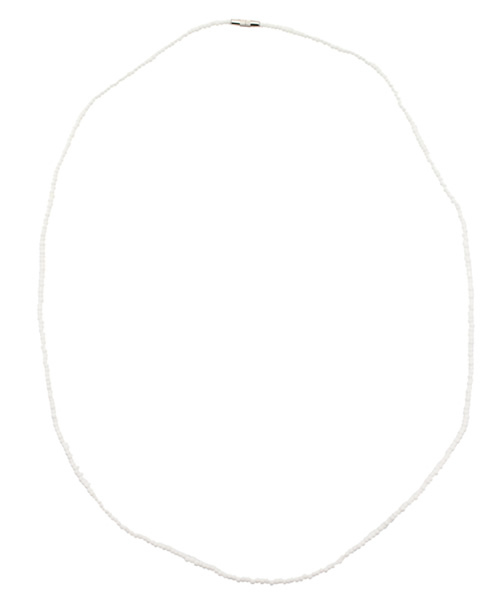 WEGO（ウィゴー）の「WEGO/ボーンビーズネックレス80（ネックレス・メンズ・ホワイト/ブラック/ターコイズブルー/ネイビー/レッド・FREE）」の2枚目の写真