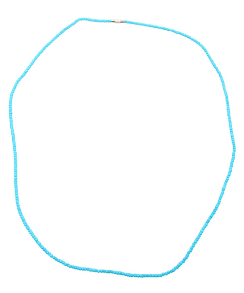 WEGO（ウィゴー）の「WEGO/ボーンビーズネックレス80（ネックレス・メンズ・ホワイト/ブラック/ターコイズブルー/ネイビー/レッド・FREE）」の4枚目の写真