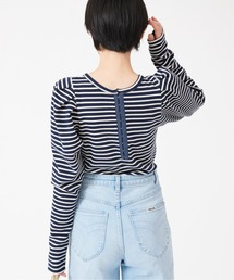 U by SPICK&SPAN（ユーバイスピックアンドスパン）の「バックホックボーダーギャザープルオーバー 3◆（Tシャツ/カットソー）」