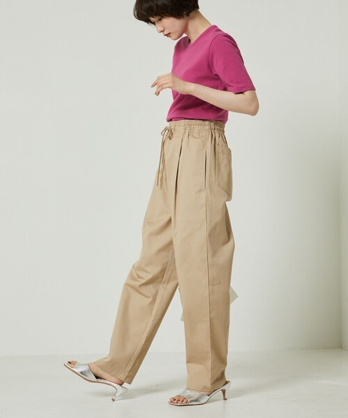 FREAK'S STORE（フリークスストア）の「シェフパンツ（その他パンツ・レディース・ブラック/ベージュ/ネイビー/オフホワイト/サックスブルー/その他/レオパード・S/M/XS）」の8枚目の写真