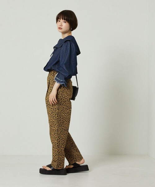 FREAK'S STORE（フリークスストア）の「シェフパンツ（その他パンツ・レディース・ブラック/ベージュ/ネイビー/オフホワイト/サックスブルー/その他/レオパード・S/M/XS）」の15枚目の写真