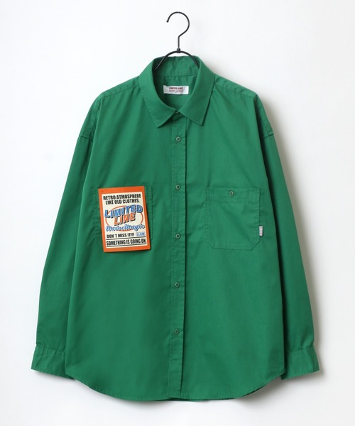 Lazar(ラザル)の「オーバーサイズ T/Cツイル Limited Line ワークシャツ(シャツ/ブラウス・メンズ・チャコールグレー/オレンジ/ブルー/グリーン/アイボリー・M/L)」の14枚目の写真