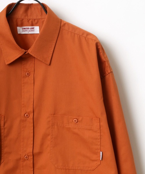 Lazar(ラザル)の「オーバーサイズ T/Cツイル Limited Line ワークシャツ(シャツ/ブラウス・メンズ・チャコールグレー/オレンジ/ブルー/グリーン/アイボリー・M/L)」の8枚目の写真
