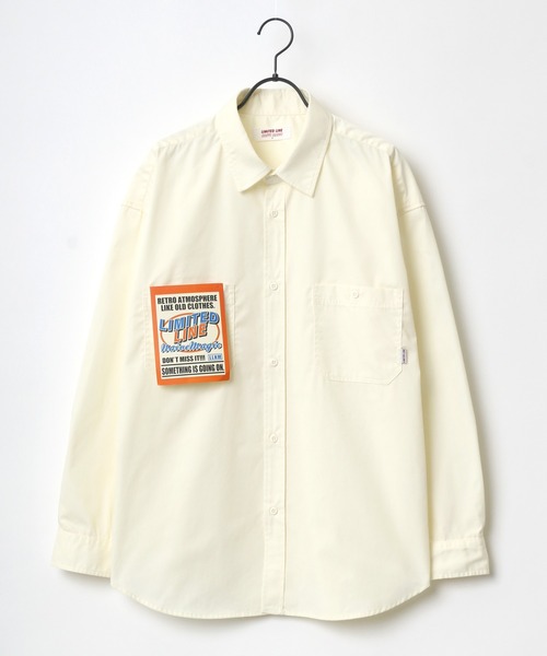 Lazar(ラザル)の「オーバーサイズ T/Cツイル Limited Line ワークシャツ(シャツ/ブラウス・メンズ・チャコールグレー/オレンジ/ブルー/グリーン/アイボリー・M/L)」の12枚目の写真