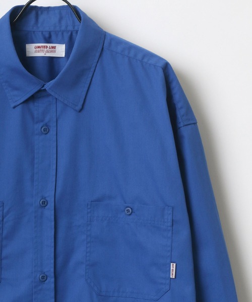 Lazar(ラザル)の「オーバーサイズ T/Cツイル Limited Line ワークシャツ(シャツ/ブラウス・メンズ・チャコールグレー/オレンジ/ブルー/グリーン/アイボリー・M/L)」の6枚目の写真