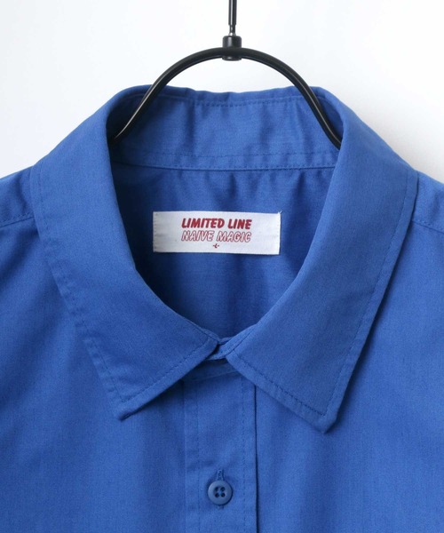 Lazar(ラザル)の「オーバーサイズ T/Cツイル Limited Line ワークシャツ(シャツ/ブラウス・メンズ・チャコールグレー/オレンジ/ブルー/グリーン/アイボリー・M/L)」の7枚目の写真