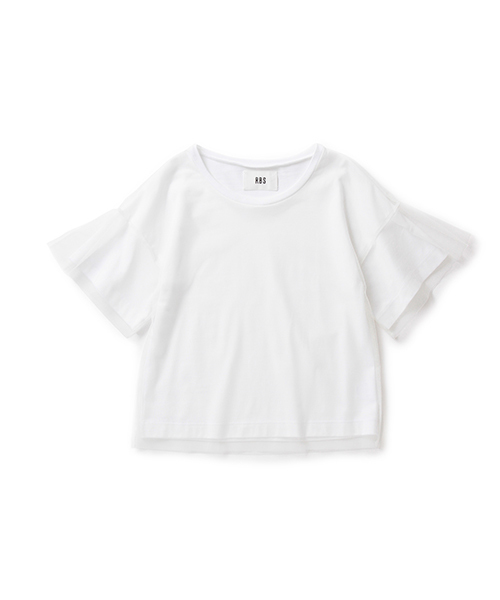 Ray BEAMS（レイビームス）の「RBS / チュール レイヤーT（Tシャツ/カットソー・レディース・オフホワイト/ブラック・ONE SIZE）」の12枚目の写真