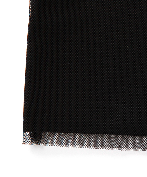 Ray BEAMS（レイビームス）の「RBS / チュール レイヤーT（Tシャツ/カットソー・レディース・オフホワイト/ブラック・ONE SIZE）」の4枚目の写真