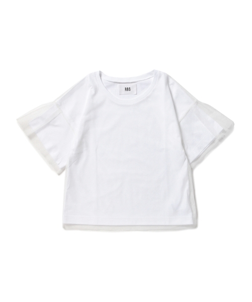 Ray BEAMS（レイビームス）の「RBS / チュール レイヤーT（Tシャツ/カットソー・レディース・オフホワイト/ブラック・ONE SIZE）」の17枚目の写真