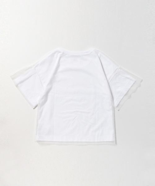 Ray BEAMS（レイビームス）の「RBS / チュール レイヤーT（Tシャツ/カットソー・レディース・オフホワイト/ブラック・ONE SIZE）」の16枚目の写真