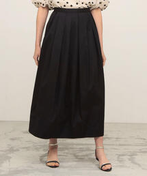 BALLSEY | コットンシルクツイル ランダムタックマキシスカート(スカート)
