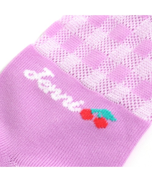 JENNI love(ジェニィラブ)の「ギンガムシースルークルーソックス(ソックス/靴下・キッズ・ブラック/ラベンダー/ミント・19-21cm/22-24cm)」の11枚目の写真