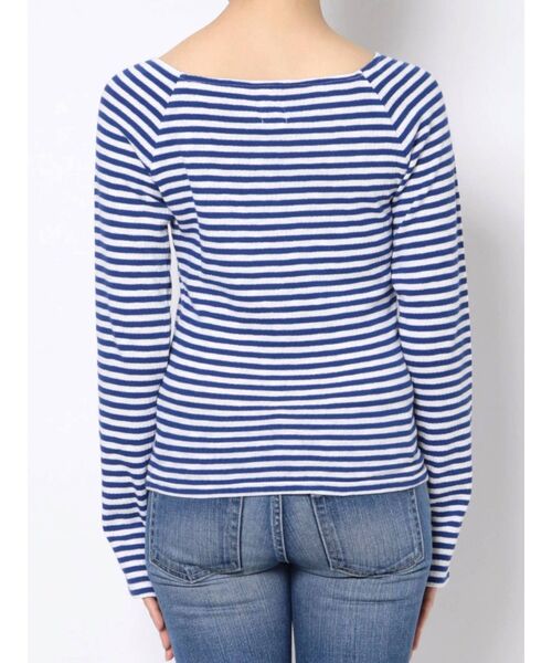 Ungrid（アングリッド）の「フィットボーダーロングスリーブTee（Tシャツ/カットソー・レディース・ブラウン/レッド/ブルー・FREE）」の9枚目の写真