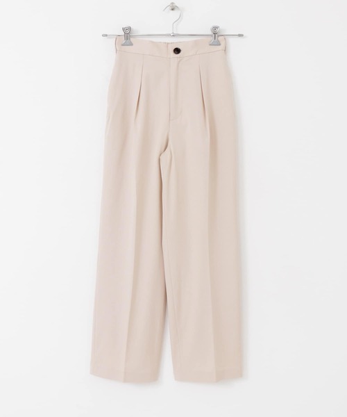 URBAN RESEARCH（アーバンリサーチ）の「ソフトツイルハイウエストパンツ（その他パンツ・レディース・ピンク系その他/ネイビー/イエロー系その他・36/38/34）」の3枚目の写真