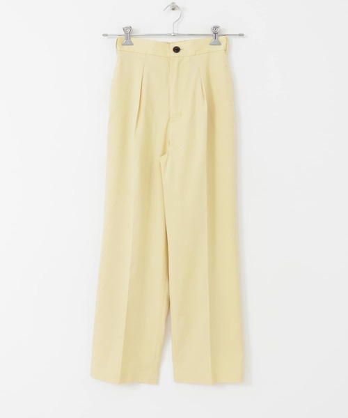 URBAN RESEARCH（アーバンリサーチ）の「ソフトツイルハイウエストパンツ（その他パンツ・レディース・ピンク系その他/ネイビー/イエロー系その他・36/38/34）」の9枚目の写真