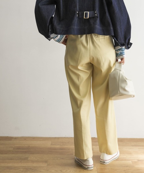 URBAN RESEARCH（アーバンリサーチ）の「ソフトツイルハイウエストパンツ（その他パンツ・レディース・ピンク系その他/ネイビー/イエロー系その他・36/38/34）」の20枚目の写真