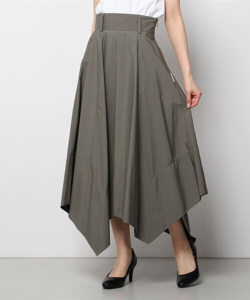DENHAM(デンハム)の「DENHAM/デンハム/RANDOM ASYMMETRIC SKIRT(スカート・レディース・カーキ・FREE)」の1枚目の写真