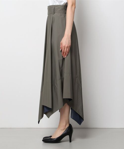 DENHAM(デンハム)の「DENHAM/デンハム/RANDOM ASYMMETRIC SKIRT(スカート・レディース・カーキ・FREE)」の3枚目の写真